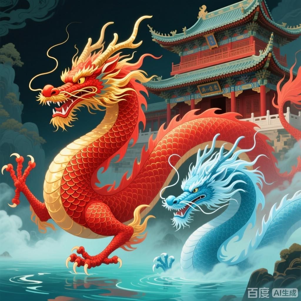 紅龍藍龍在不同文化中的形象，中式紅龍和藍龍的區別