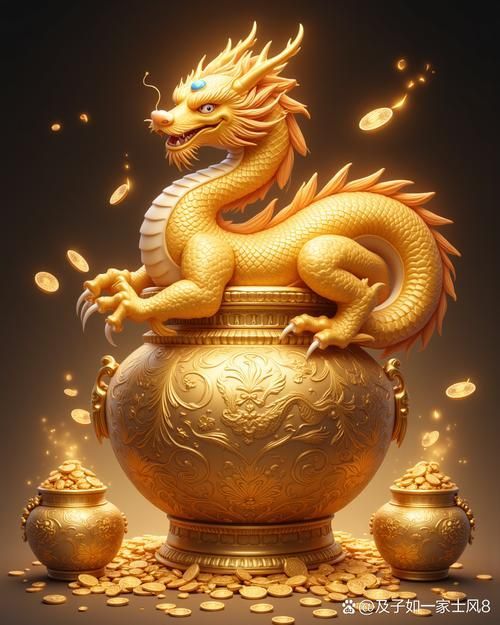 推薦一些簡約風格的聚財金龍圖片，簡約風格的聚財金龍圖片合集，