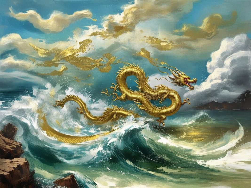 給我一些風水生龍的圖片，風水中的生龍，有沒有風水生龍的圖片示例