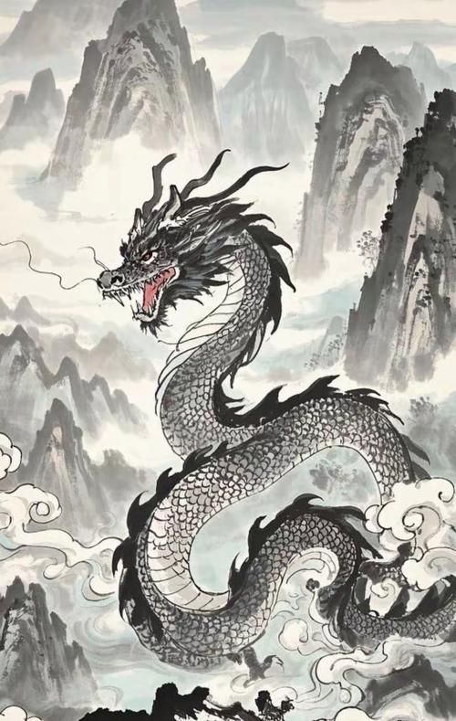 給我一些風水生龍的圖片，風水中的生龍，有沒有風水生龍的圖片示例