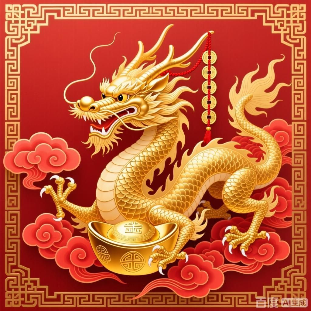 如何結合吉祥元素制作招財金龍頭像，4款融入吉祥元素的招財金龍頭像