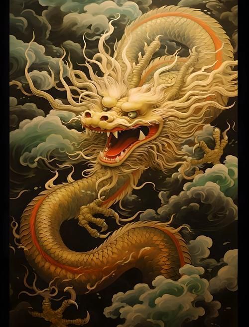 能否提供更多關于龍的寓意和象征的圖片，中國文化中象征著權力、尊嚴和好運，龍在文化中的演變