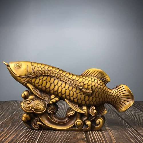 給我一些古銅官銅金龍魚擺件的真品圖片，古銅官銅金龍魚擺件有哪些收藏價(jià)值