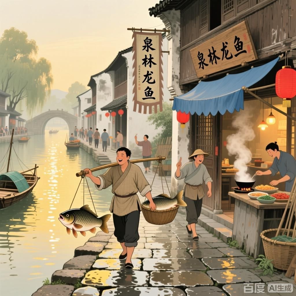 給我一些關(guān)于泉林鎮(zhèn)龍魚美食的歷史背景信息，林鎮(zhèn)龍魚美食的歷史背景信息