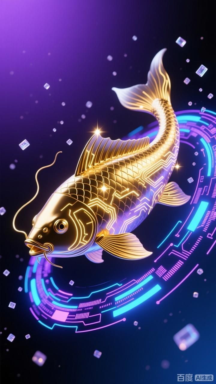如何制作自己的科技感金龍魚動態壁紙，4張科技感金龍魚動態壁紙