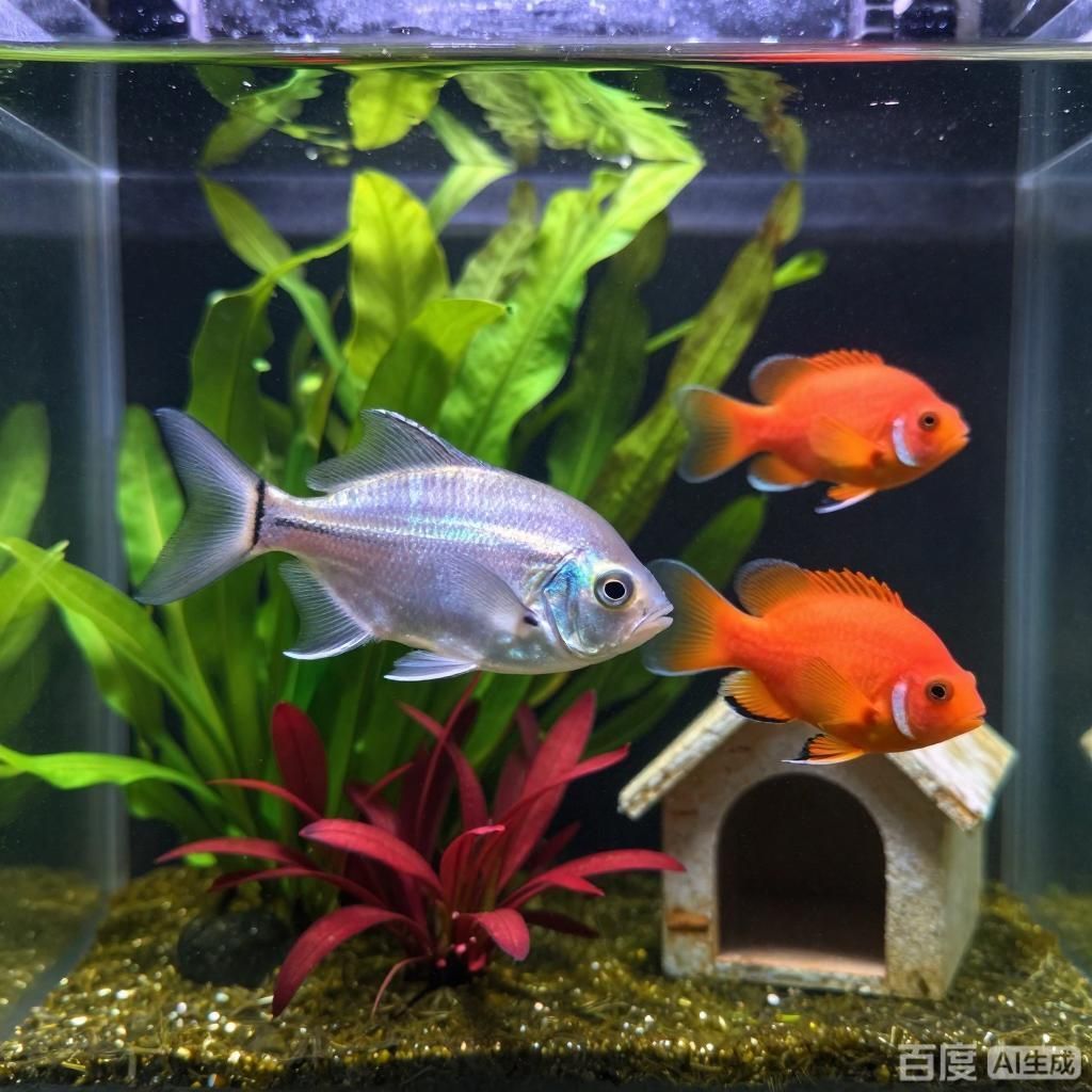 推薦一些與粗線銀板魚搭配的鸚鵡魚品種，與粗線銀板魚搭配的鸚鵡魚品種