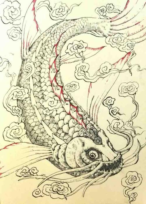 給我一些關于《山海經》龍魚的圖片，《山海經·海外西經·海外西經·海外西經 給我一些關于《山海經》龍魚的圖片，《山海經·海外西經·海外西經·海外西經 龍魚百科 第14張