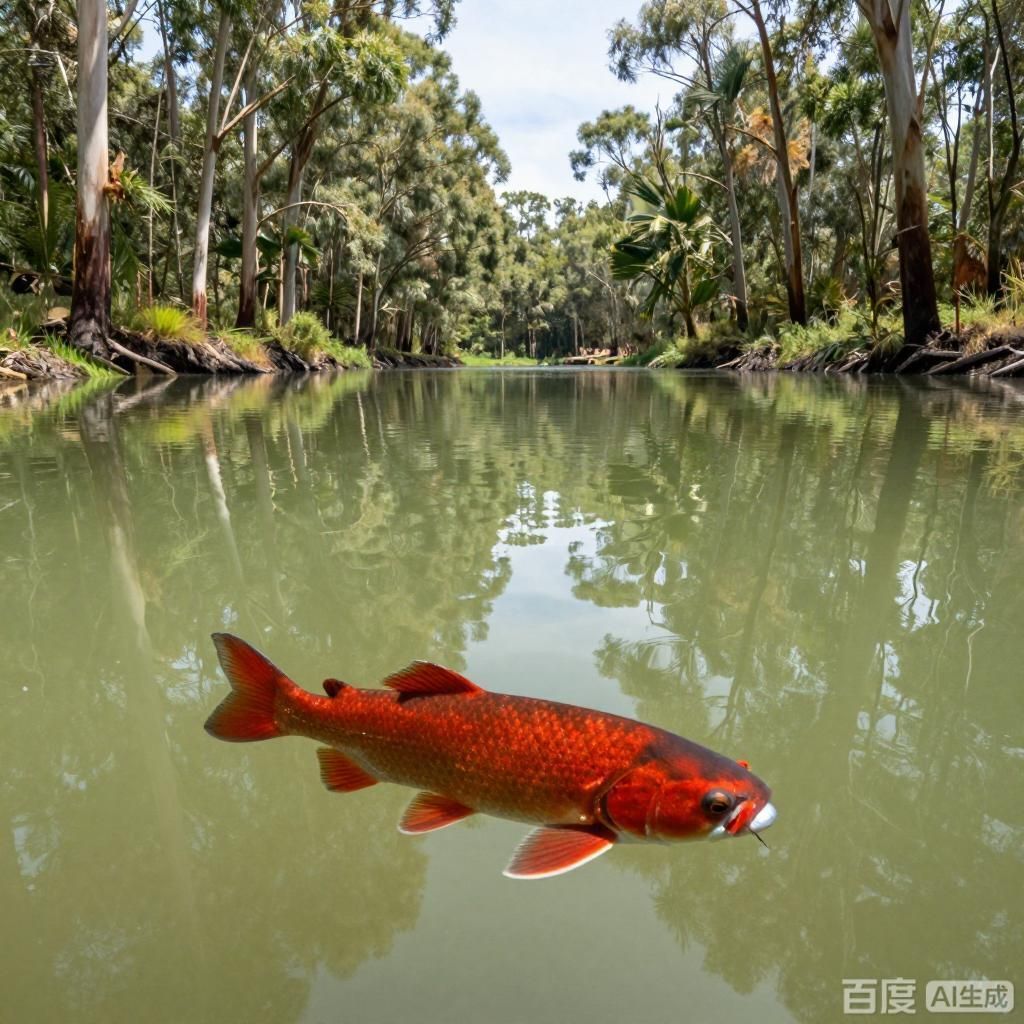 除了東南亞，還有哪些地方產紅龍魚，四張插畫分別展現不同產地紅龍魚的形態特征