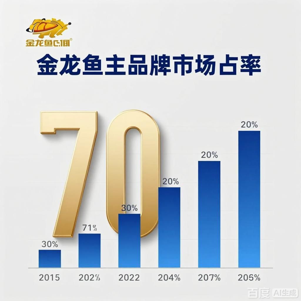 金龍魚主品牌的市場占有率是多少，金龍魚主品牌市場占有率在近年來有了顯著的增長