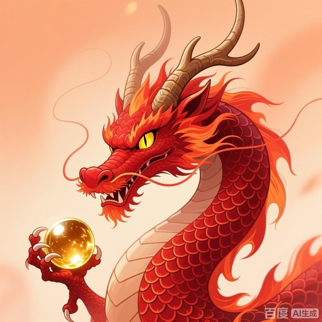 如何繪制紅龍微信頭像，紅龍微信頭像的繪制方法 如何繪制紅龍微信頭像，紅龍微信頭像的繪制方法 龍魚百科 第1張