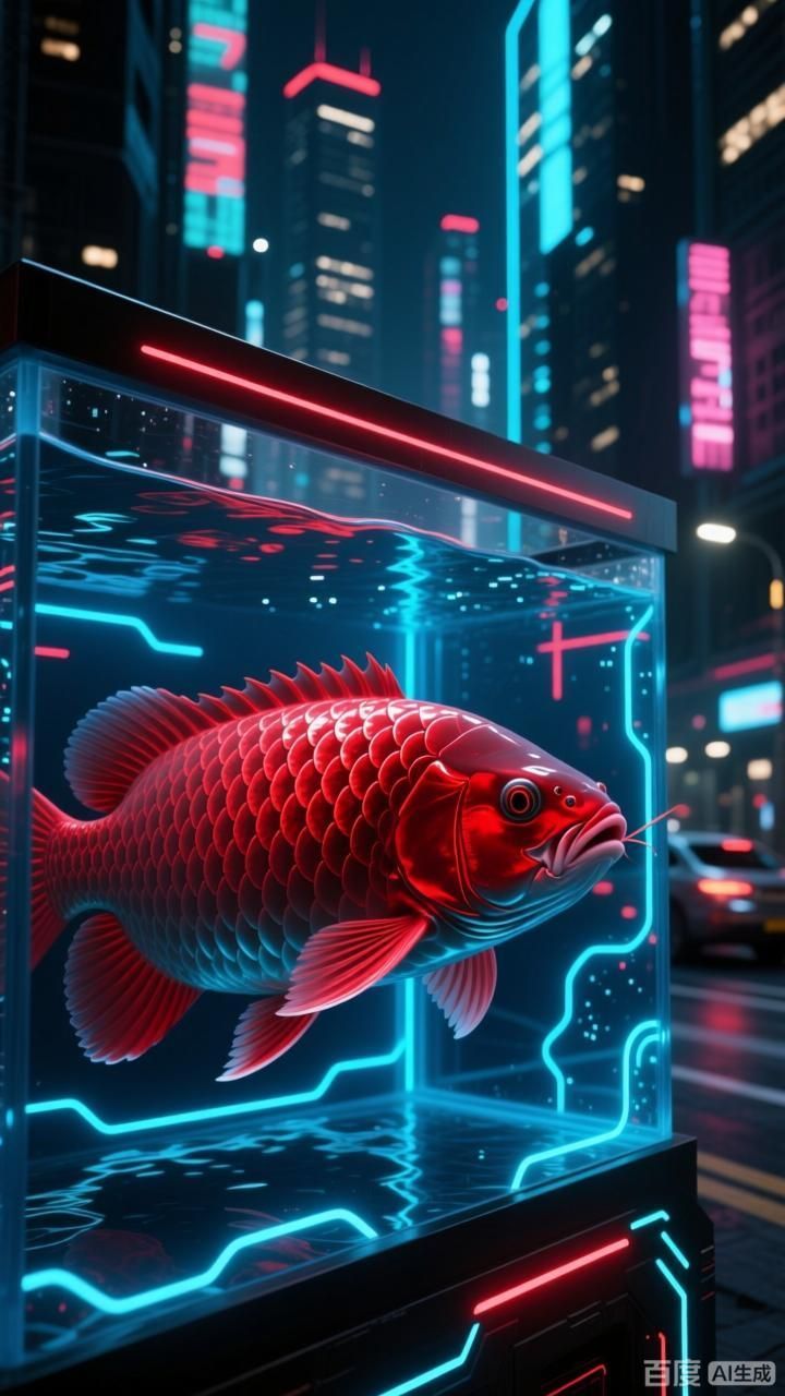 如何制作紅龍魚壁紙，四張不同風格的紅龍魚主題壁紙