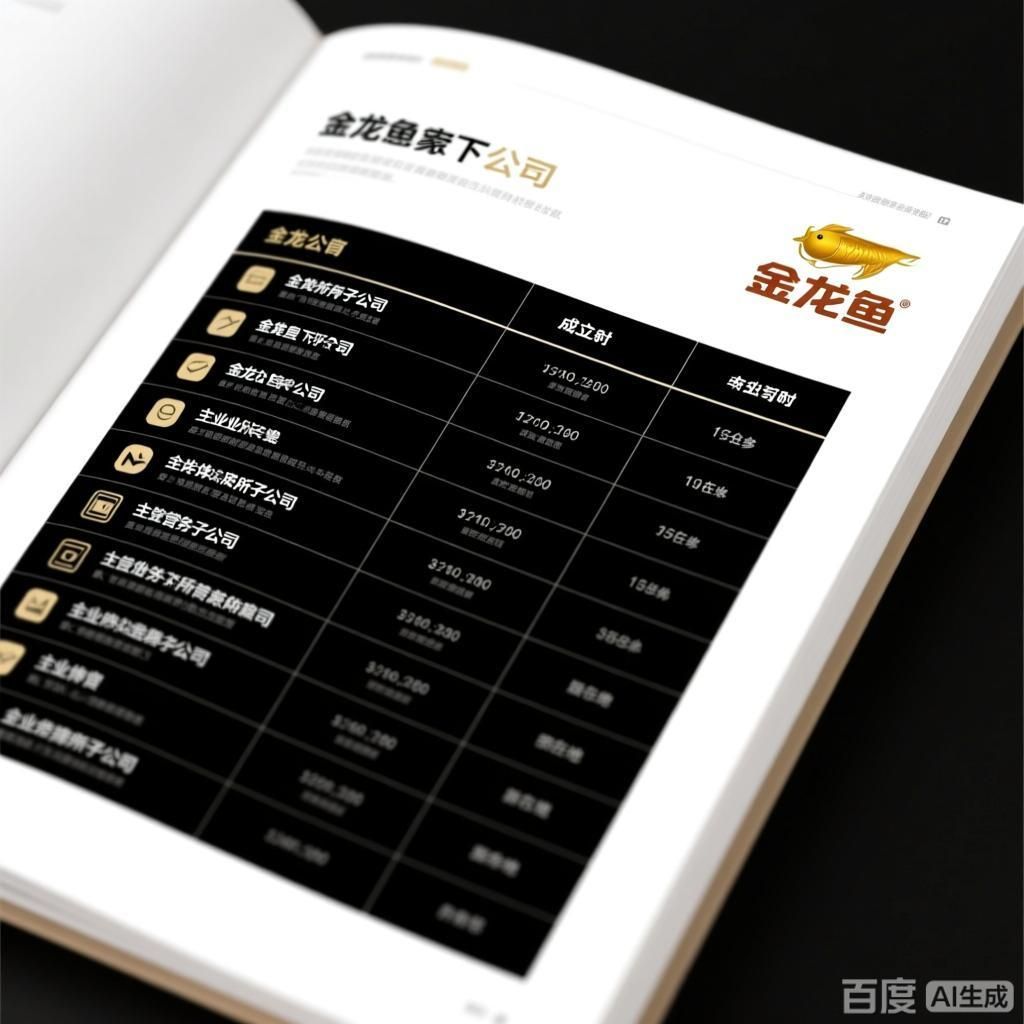 請(qǐng)?zhí)峁┙瘕堲~旗下子公司的詳細(xì)列表，金龍魚旗下子公司的詳細(xì)列表