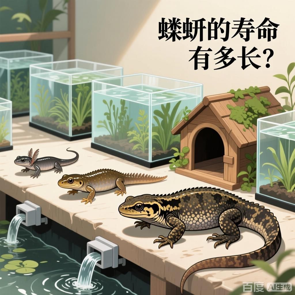 蠑螈的壽命有多長，蠑螈壽命主題的科普向插畫 蠑螈的壽命有多長，蠑螈壽命主題的科普向插畫 龍魚百科 第3張