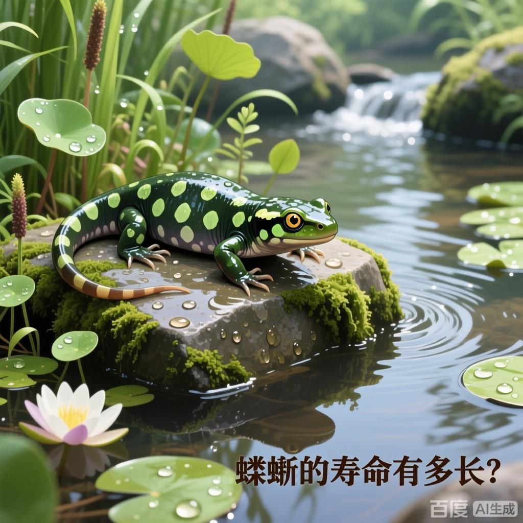 蠑螈的壽命有多長，蠑螈壽命主題的科普向插畫 蠑螈的壽命有多長，蠑螈壽命主題的科普向插畫 龍魚百科 第1張