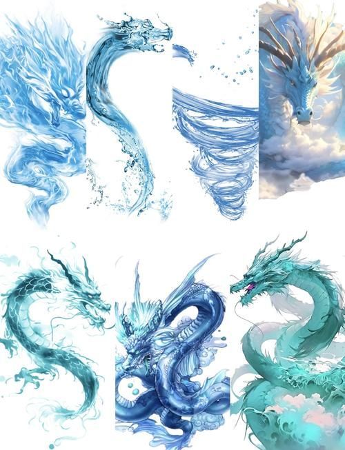 有沒有藝術化的龍水圖片推薦，故宮九龍吐水系列插畫系列插畫資源清單，藝術化龍水圖片 有沒有藝術化的龍水圖片推薦，故宮九龍吐水系列插畫系列插畫資源清單，藝術化龍水圖片 龍魚百科 第5張