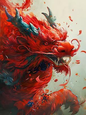 紅龍插畫藝術欣賞，紅龍插畫藝術欣賞與評價 紅龍插畫藝術欣賞，紅龍插畫藝術欣賞與評價 龍魚百科 第16張