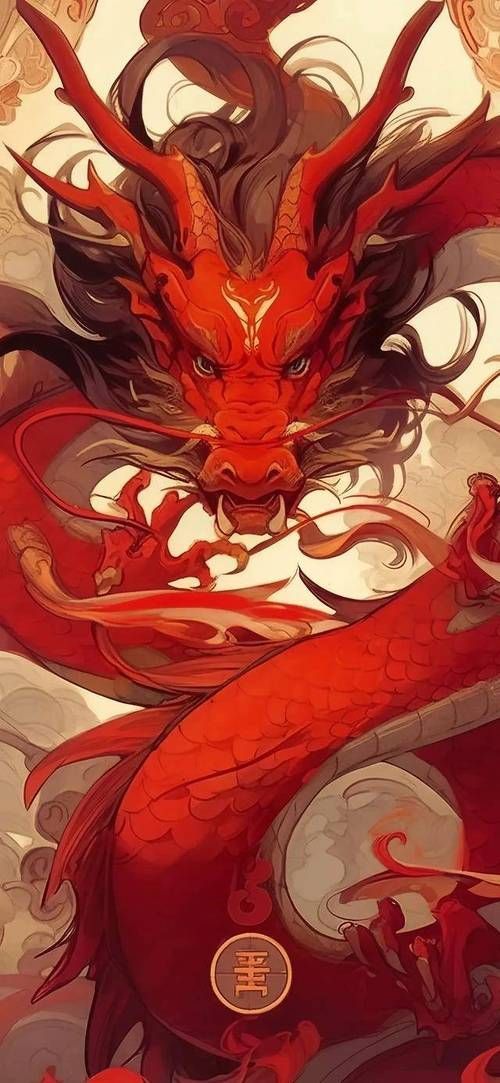 紅龍插畫藝術欣賞，紅龍插畫藝術欣賞與評價 紅龍插畫藝術欣賞，紅龍插畫藝術欣賞與評價 龍魚百科 第10張