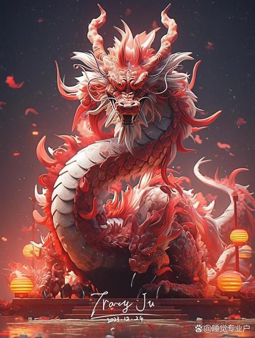 紅龍插畫藝術欣賞，紅龍插畫藝術欣賞與評價 紅龍插畫藝術欣賞，紅龍插畫藝術欣賞與評價 龍魚百科 第7張