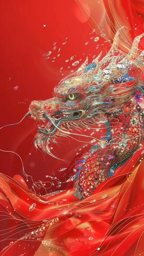 紅龍插畫藝術欣賞，紅龍插畫藝術欣賞與評價 紅龍插畫藝術欣賞，紅龍插畫藝術欣賞與評價 龍魚百科 第21張