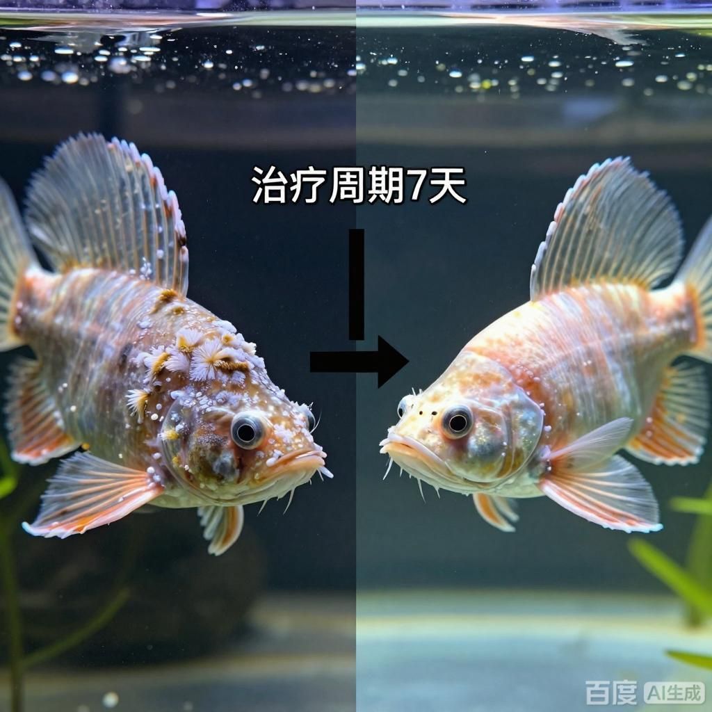 給我一些龍魚真菌病的治療案例，如何治療龍魚真菌病