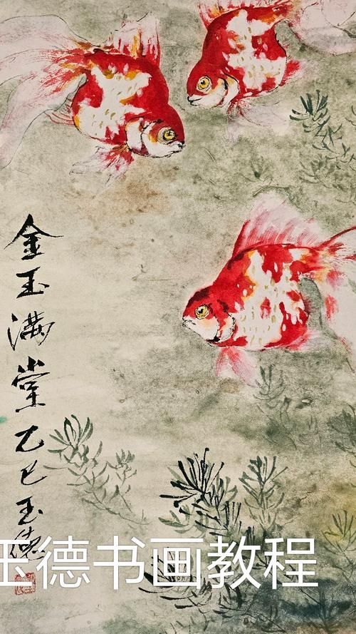 能詳細介紹一下寫意金龍魚的畫法嗎？，寫意金龍魚寫意金龍魚繪畫技法的詳細教程：寫意金龍魚