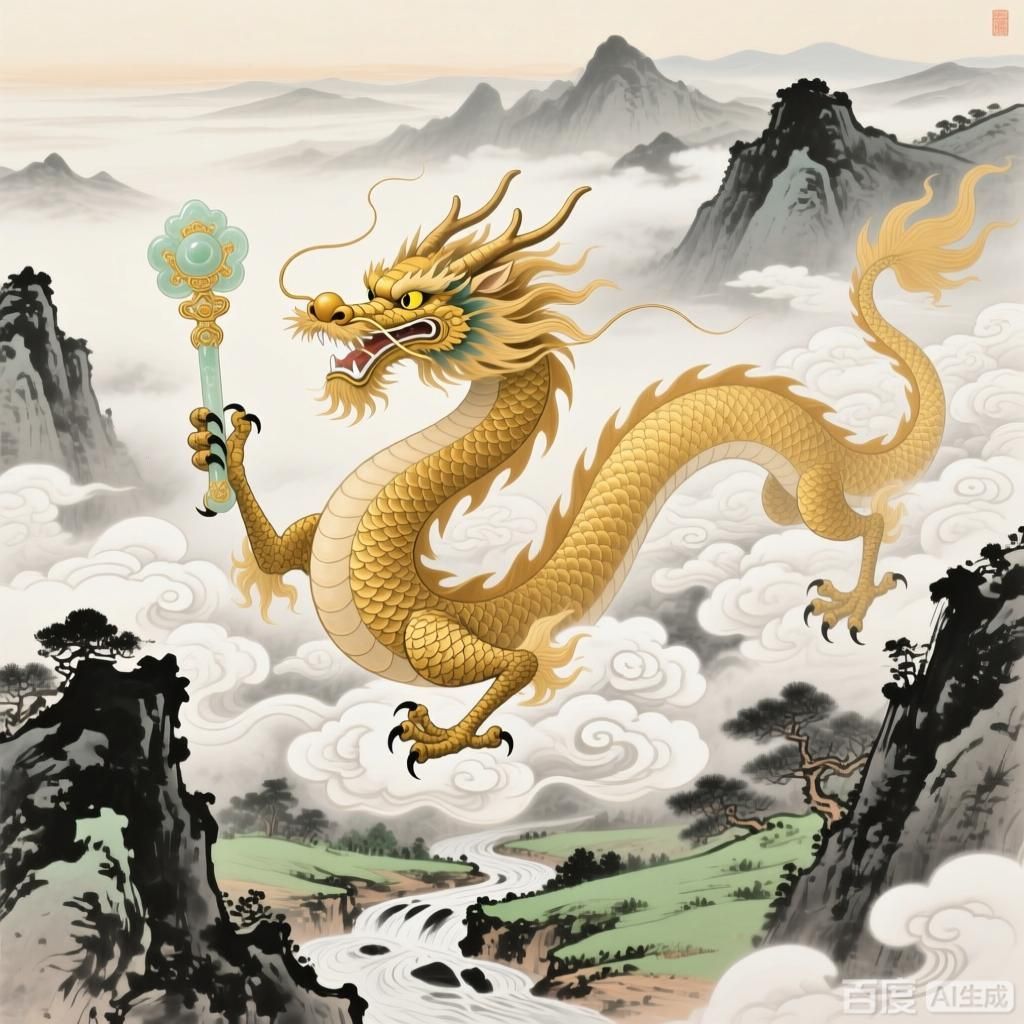 能否再詳細解釋金龍在東方文化中的地位，金龍在東方文化中有哪些具體典故