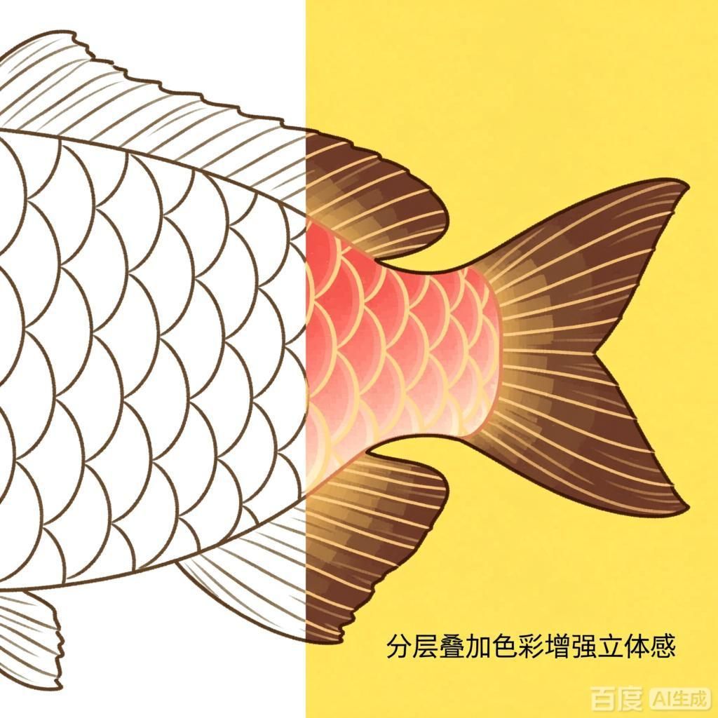 龍魚的鱗片如何畫才更生動(dòng)？，魚的鱗片繪制技巧