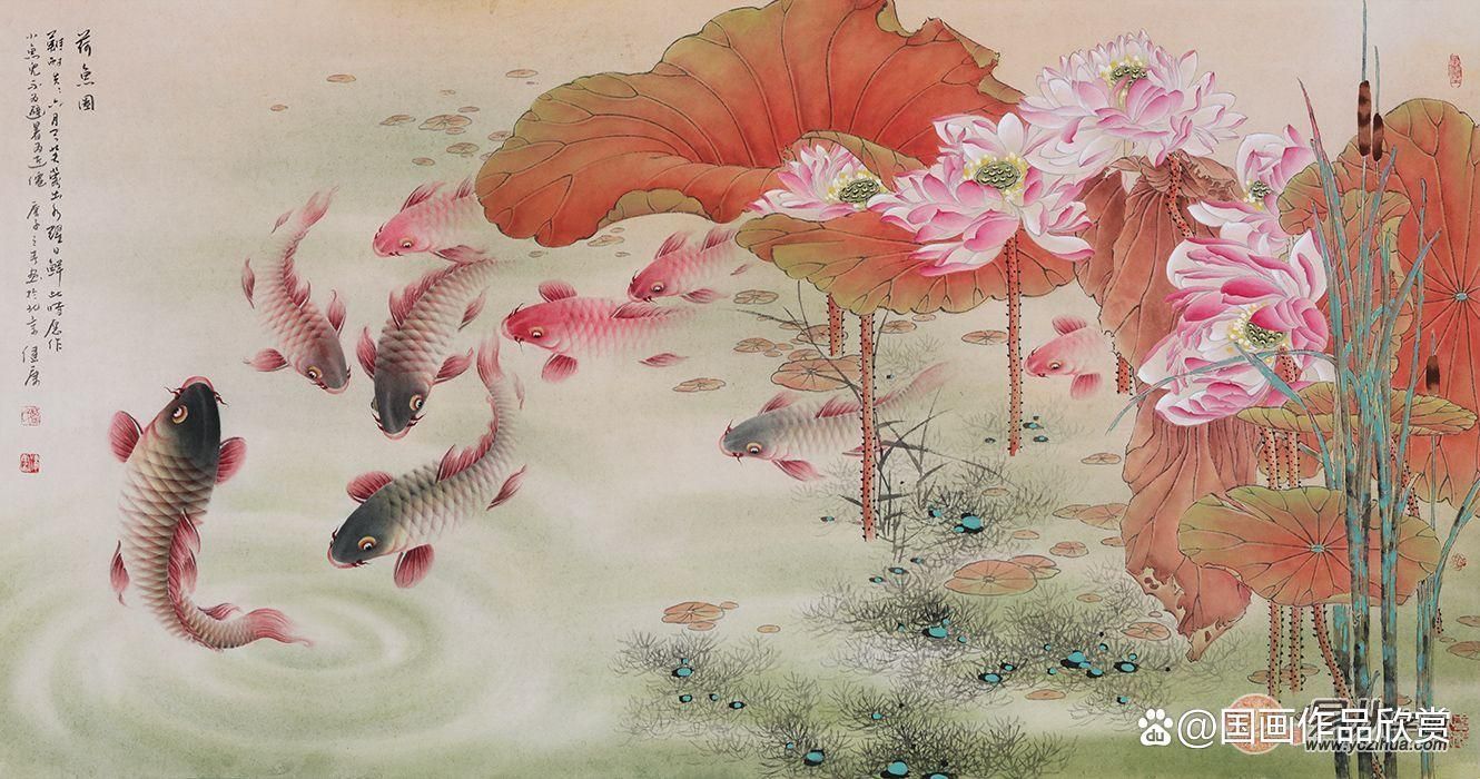 給我推薦一些龍魚國畫的畫家，中國龍魚國畫的代表人物
