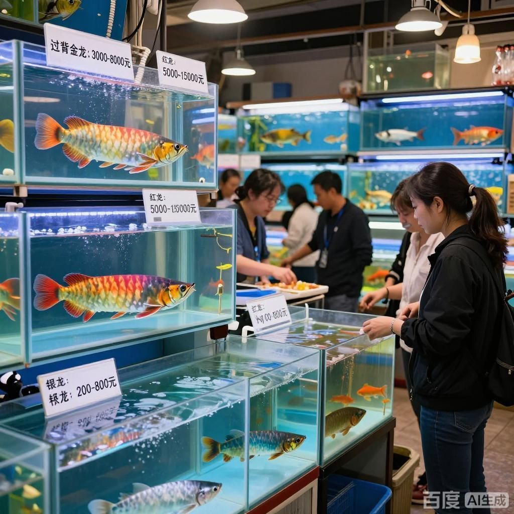 這些市場的龍魚價格范圍是多少，觀賞魚市場中的熱門選擇其價格因品種、大小和健康狀況而異 這些市場的龍魚價格范圍是多少，觀賞魚市場中的熱門選擇其價格因品種、大小和健康狀況而異 龍魚百科 第1張