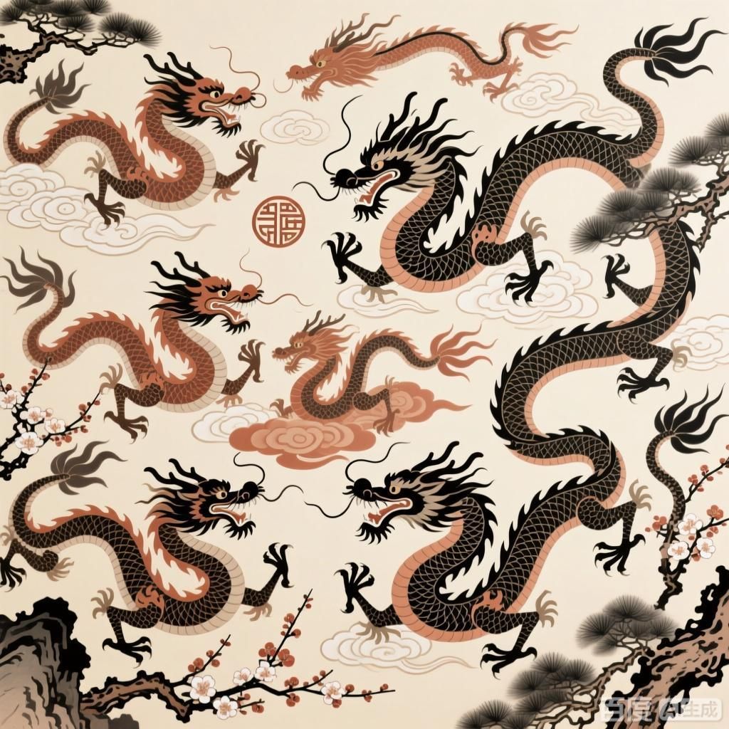 如何結合這十大吉祥龍設計圖案，十大吉祥龍設計圖案 如何結合這十大吉祥龍設計圖案，十大吉祥龍設計圖案 龍魚百科 第4張