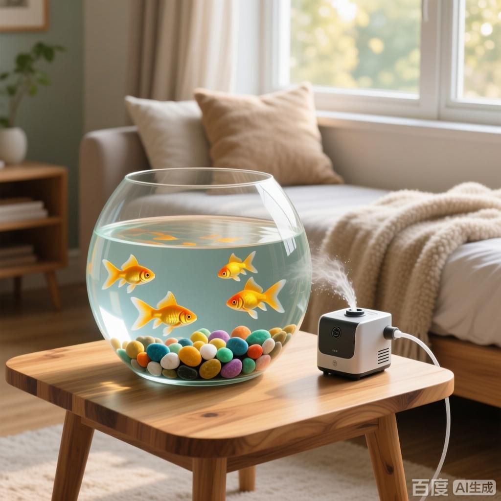 哪種類型的魚缸最適合養魚，四張插畫分別展示不同類型的魚缸