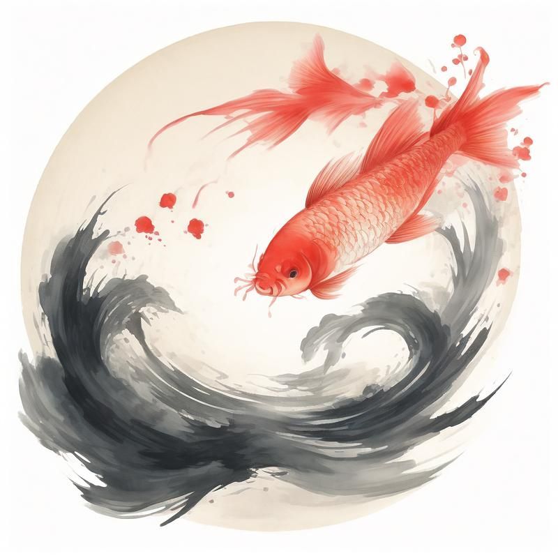 給我幾張風水魚圖片