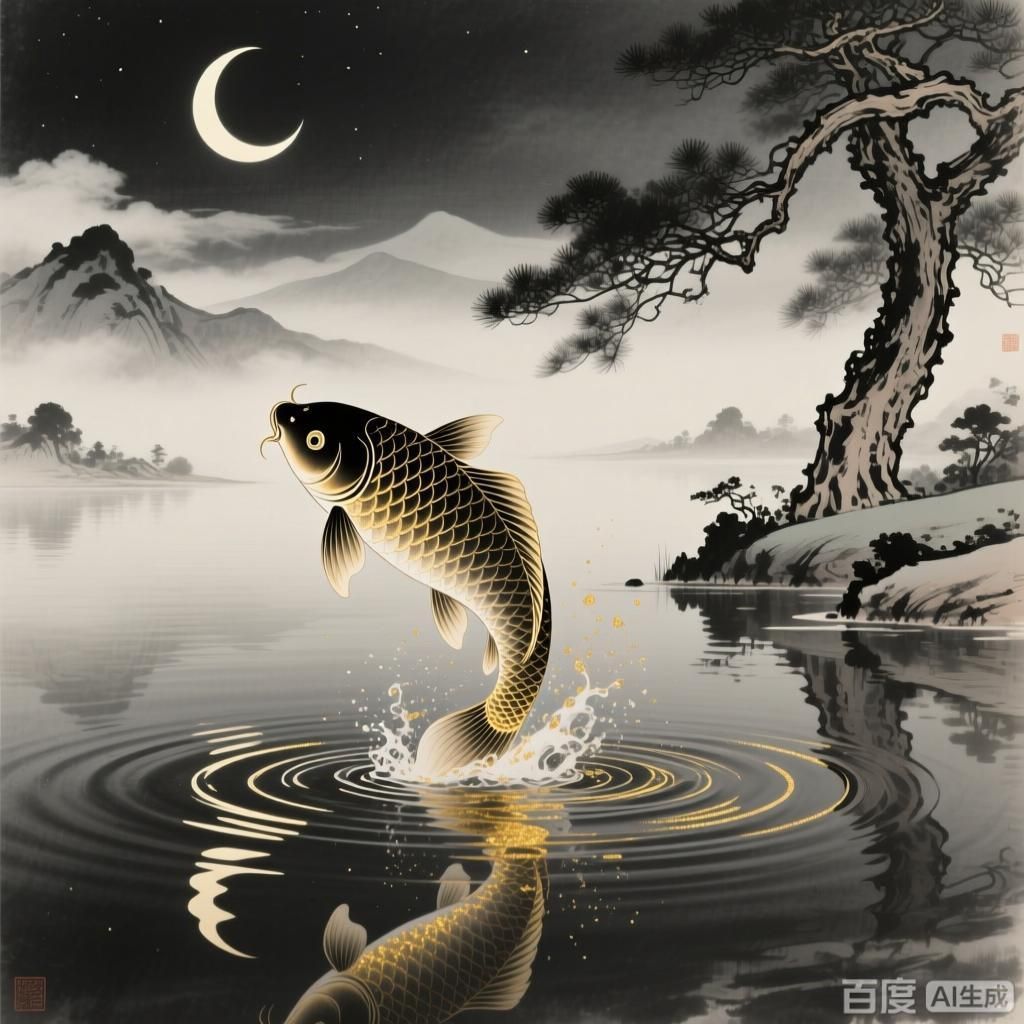 能否詳細解釋錦鯉的文化寓意，四幅圍繞錦鯉文化寓意的插畫 能否詳細解釋錦鯉的文化寓意，四幅圍繞錦鯉文化寓意的插畫 龍魚百科 第3張