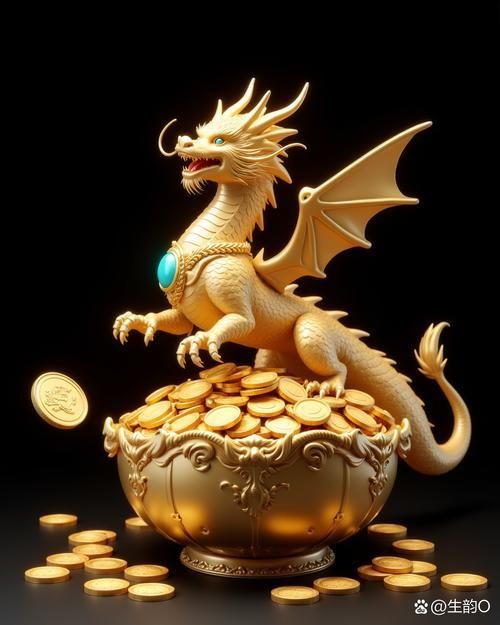 推薦一些簡約風格的聚財金龍圖片，尋找簡約風格的聚財金龍圖片