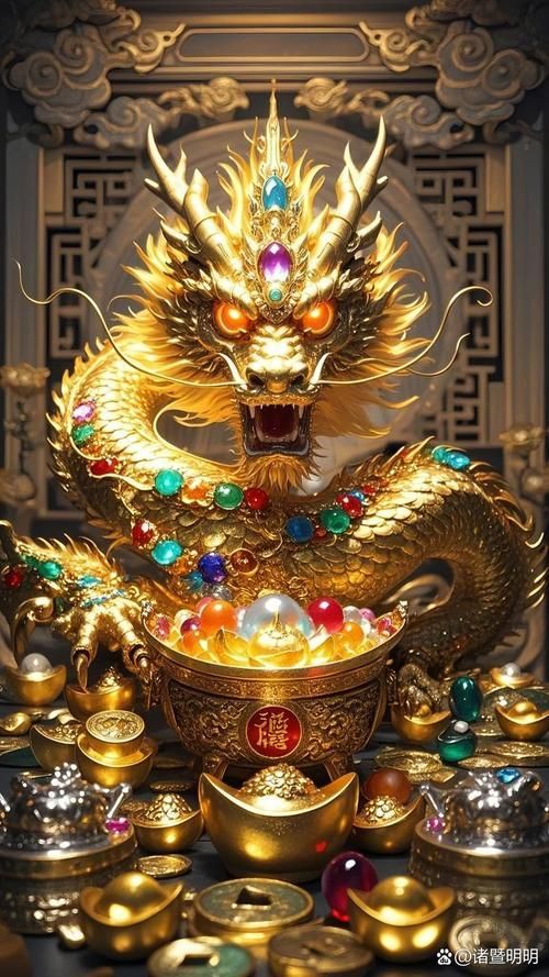 推薦一些簡約風格的聚財金龍圖片，尋找簡約風格的聚財金龍圖片