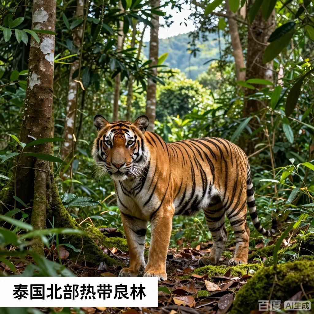 泰國虎的分布范圍，泰國虎的棲息地特點