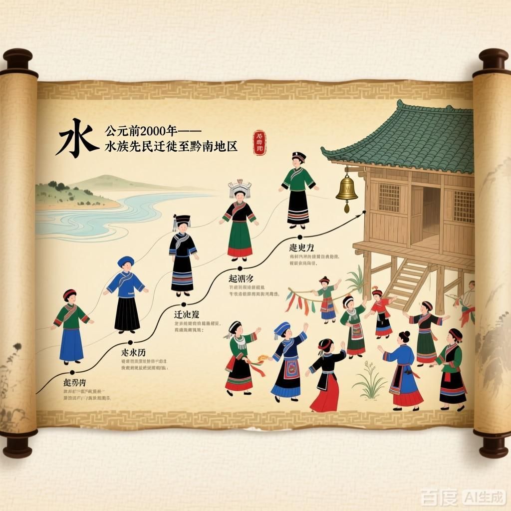 水族的歷史文化發(fā)展時間線，4張水族歷史文化時間線可視化圖 水族的歷史文化發(fā)展時間線，4張水族歷史文化時間線可視化圖 龍魚百科 第3張