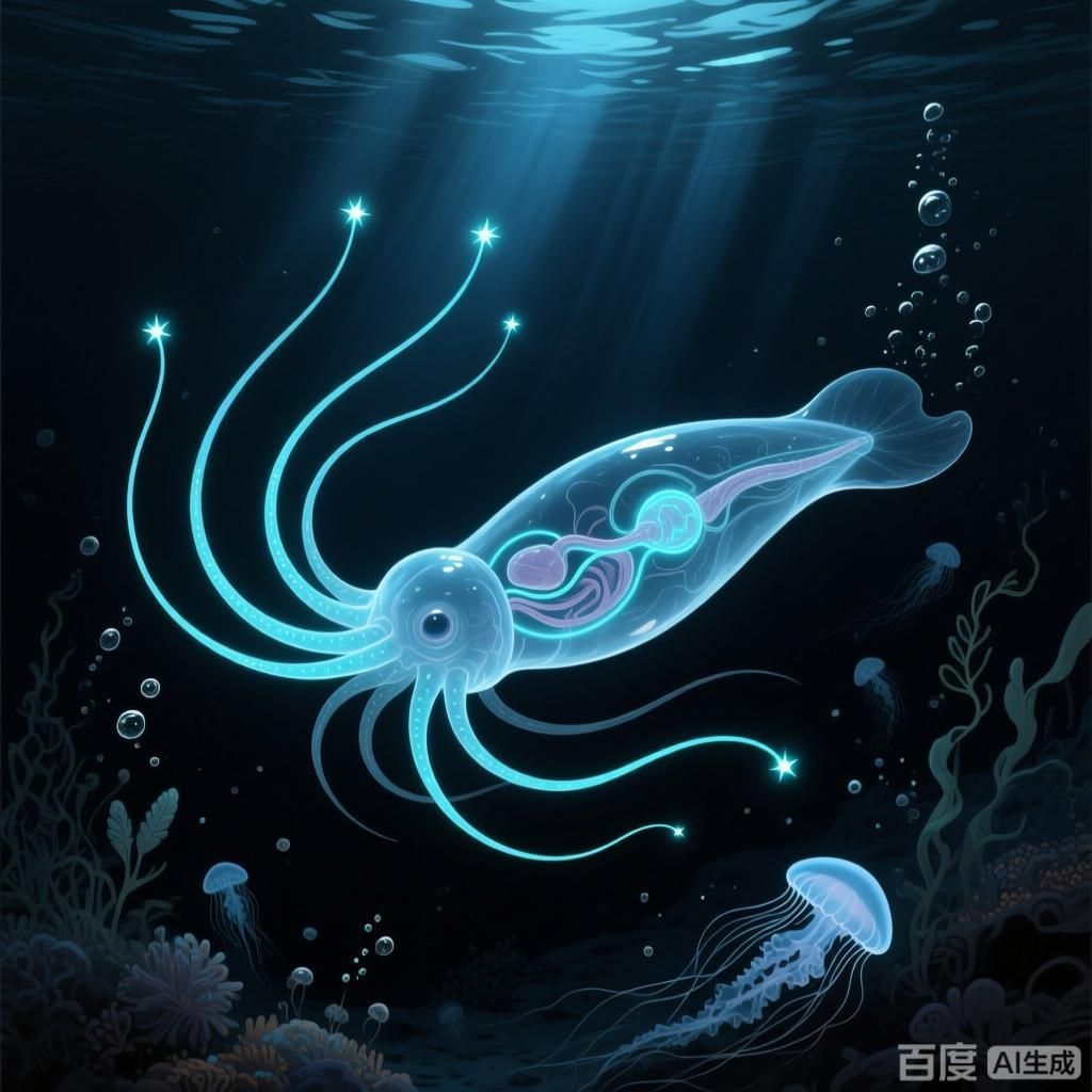 有沒有更多深海未知生物的插畫，深海未知生物主題插畫