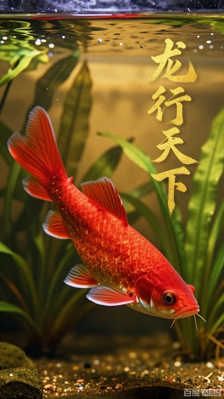 如何添加文字到紅龍魚壁紙上，紅龍魚壁紙的添加方法 如何添加文字到紅龍魚壁紙上，紅龍魚壁紙的添加方法 龍魚百科 第2張