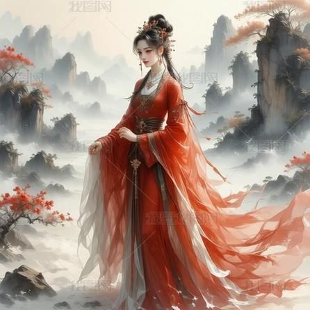 能否提供古風寫實風格的詳細圖解，古風寫實風格的圖解
