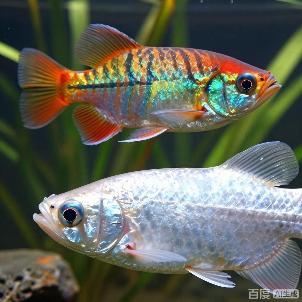 七彩龍魚和銀龍魚哪個更受歡迎，七彩龍魚與銀龍魚的區別 七彩龍魚和銀龍魚哪個更受歡迎，七彩龍魚與銀龍魚的區別 龍魚百科 第2張