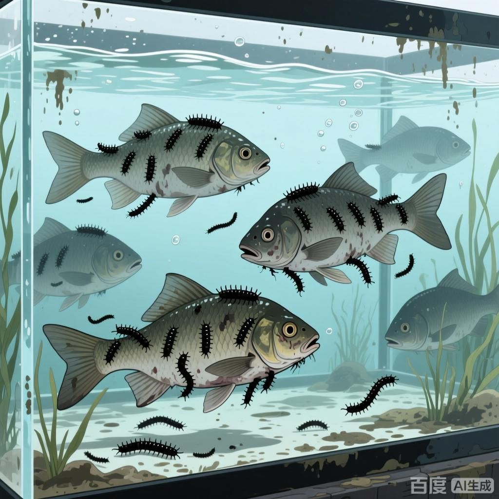 魚虱對魚類有哪些影響，4張科普向插畫，呈現魚虱對魚類的影響 魚虱對魚類有哪些影響，4張科普向插畫，呈現魚虱對魚類的影響 龍魚百科 第4張