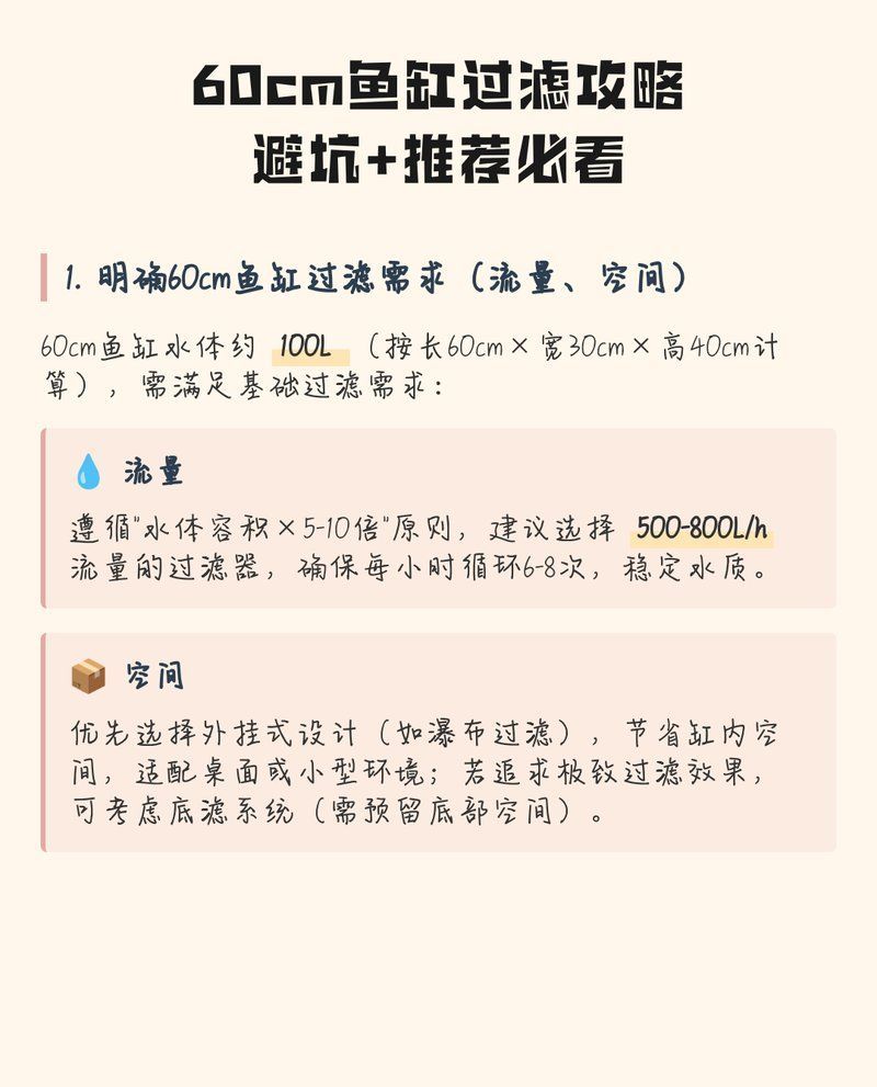 如何設置60厘米魚缸的過濾系統？，60厘米魚缸過濾系統設置 如何設置60厘米魚缸的過濾系統？，60厘米魚缸過濾系統設置 龍魚百科 第1張
