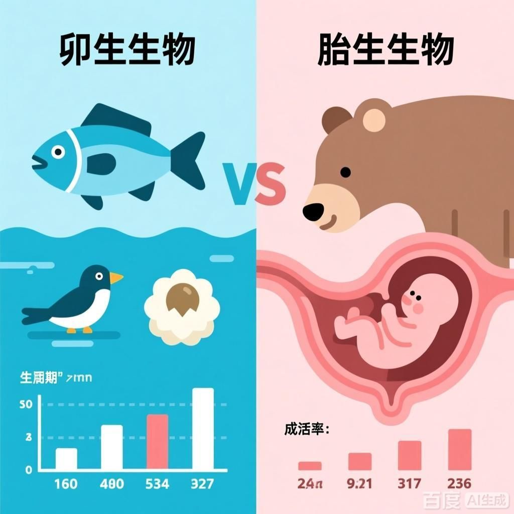 能否提供更詳細的繁殖特性對比，不同物種的繁殖特性
