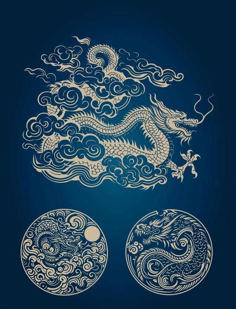 十大吉祥龍圖片有哪些來源，吉祥龍圖片的寓意來源主要包括以下幾個方面的寓意