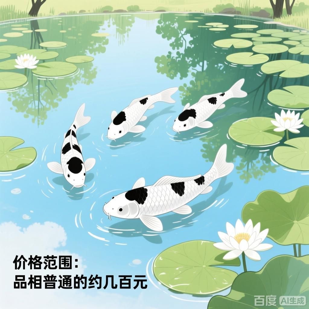 白寫錦鯉的價格范圍，水族品牌中哪個口碑最好？ 白寫錦鯉的價格范圍，水族品牌中哪個口碑最好？ 龍魚百科 第2張
