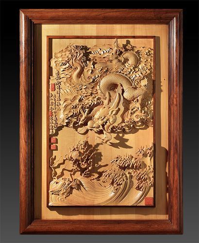 龍魚木雕有哪些名家作品，中國傳統木雕藝術之龍魚木雕 龍魚木雕有哪些名家作品，中國傳統木雕藝術之龍魚木雕 龍魚百科 第9張