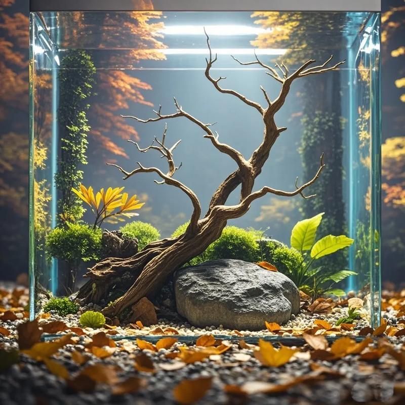 給我一些簡約風格的龍魚缸造景圖片，簡約風格的龍魚缸造景 給我一些簡約風格的龍魚缸造景圖片，簡約風格的龍魚缸造景 龍魚百科 第12張