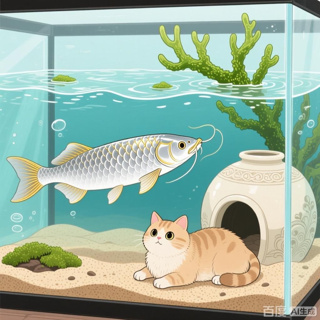 招財貓和龍魚混養的成功案例，招財貓與龍魚混養的成功案例 招財貓和龍魚混養的成功案例，招財貓與龍魚混養的成功案例 龍魚百科 第3張