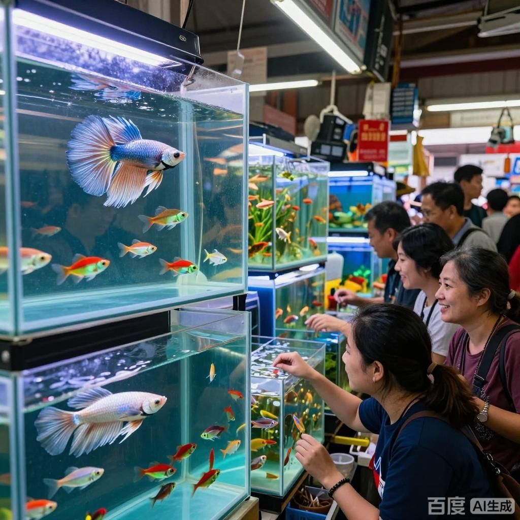 觀賞魚批發(fā)市場有哪些知名品種，觀賞魚批發(fā)市場場景插畫 觀賞魚批發(fā)市場有哪些知名品種，觀賞魚批發(fā)市場場景插畫 龍魚百科 第3張